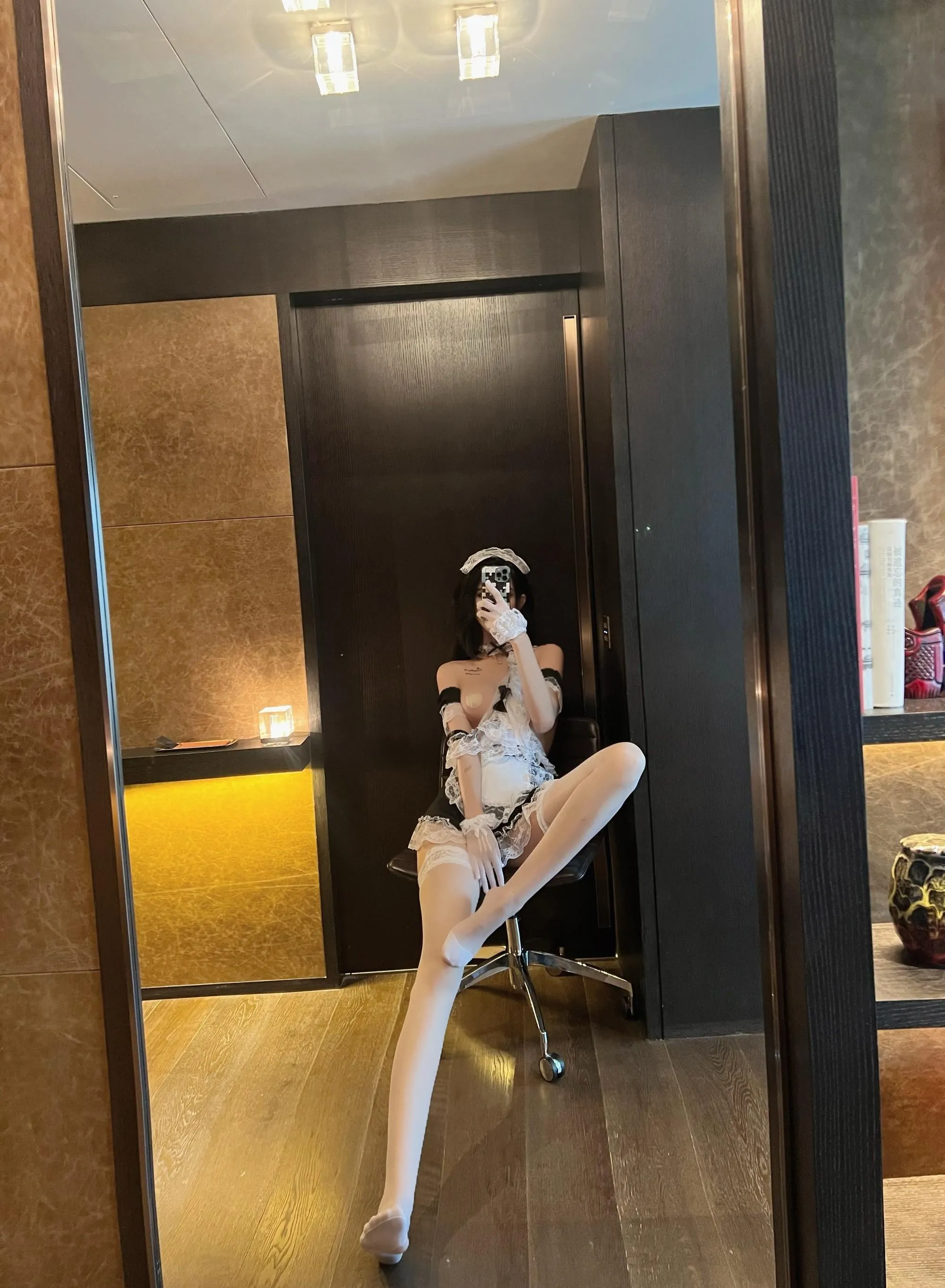 NO.010 葛征 –  白si女仆超性感套装 [36P]插图5